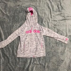 Addidas girls zip front hoodie size 6X